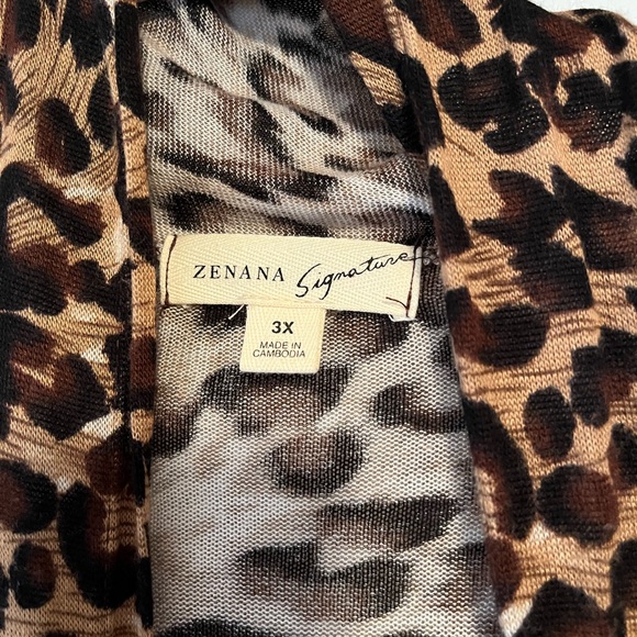 Zenana Leopard Duster Size 3X - Picture 4 of 4